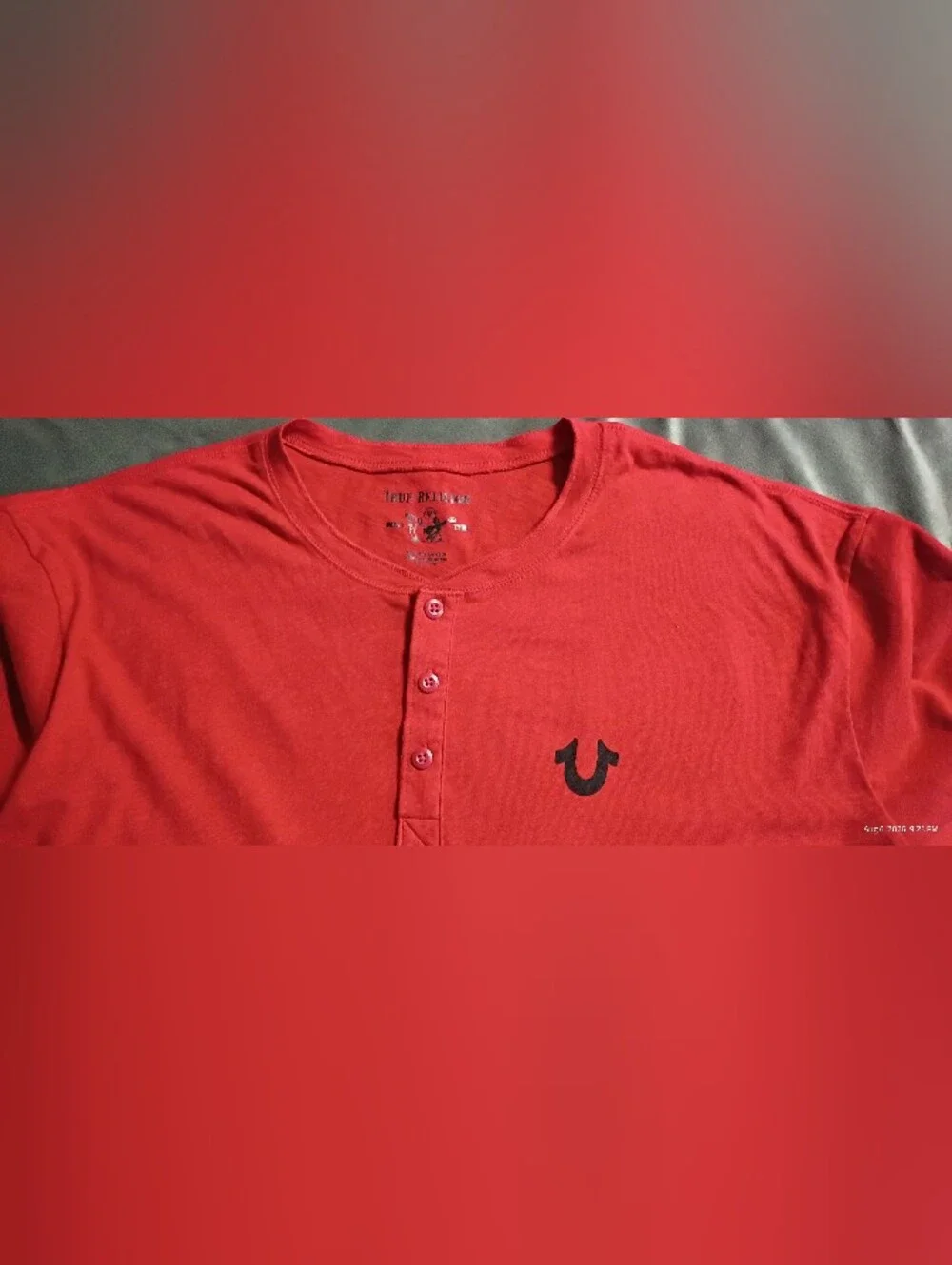 True Religion Ruby Red Henley